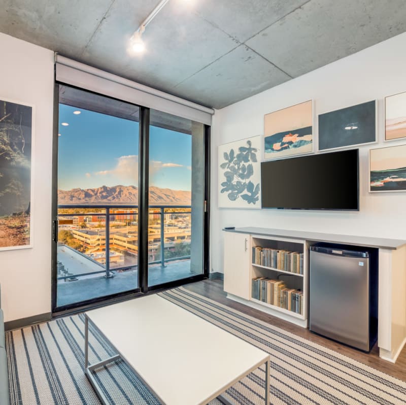 Living room at The Pacific and Malibu in Tucson, Arizona