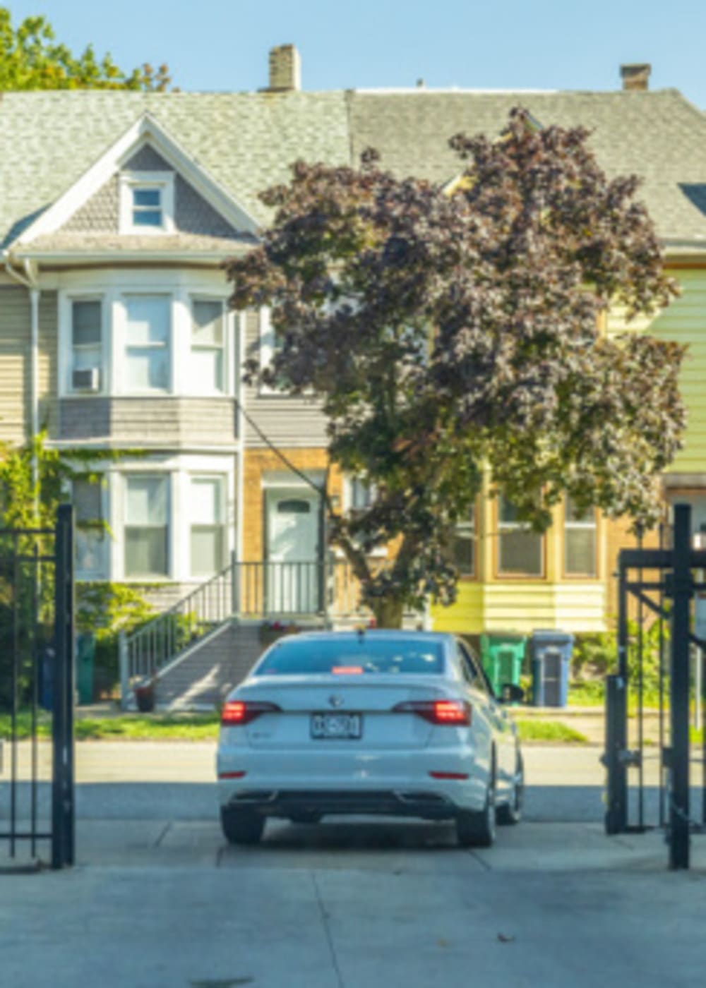 Off-street parking at The Fenton Apartments in Buffalo, New York