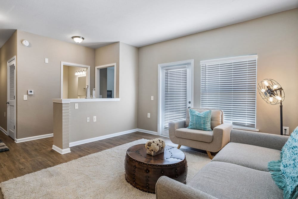 Living room at Westshore Palms in Panama City, Florida