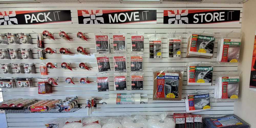 Packing supplies available at StorQuest Express Self Service Storage in Gainesville, Florida