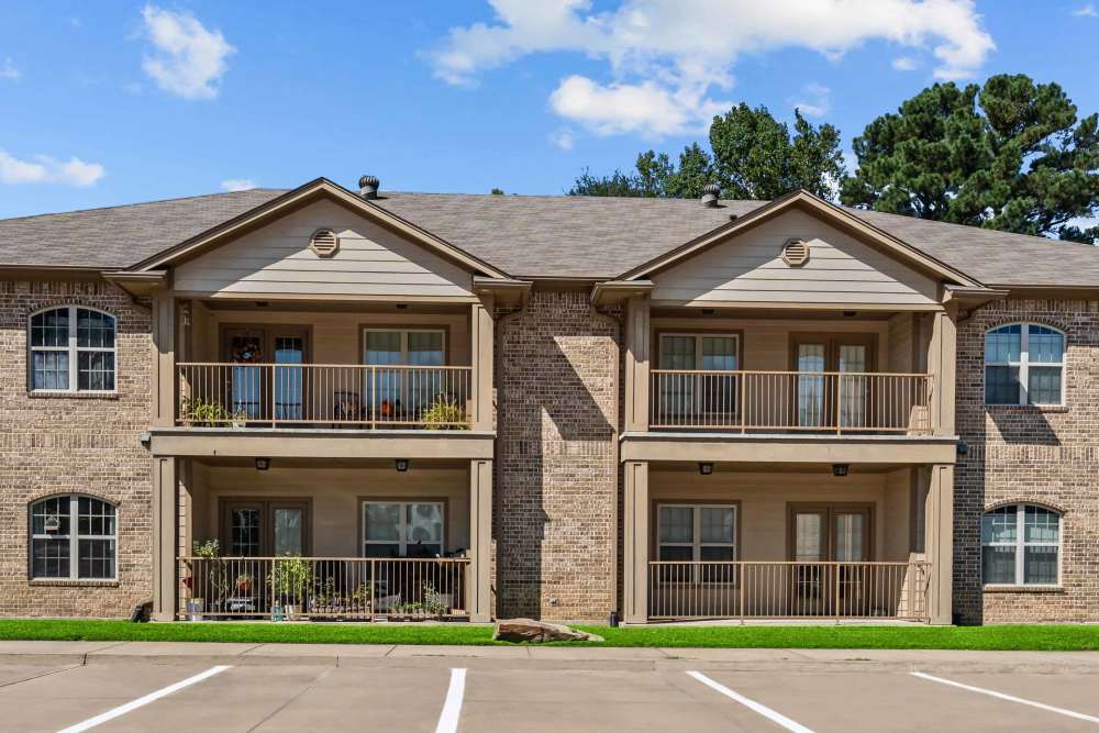 Font view of an apartments at Stonegate in Hallsville,Texas