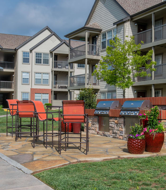 Bbq with seating of Colonies at Hillside in Amarillo, Texas