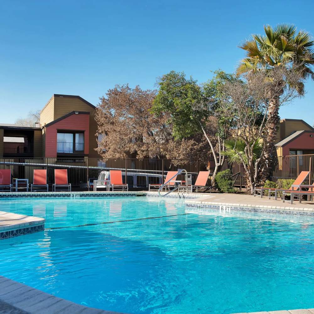 Community Swimming pool at Barcelo Apartment Homes in San Antonio, Texas