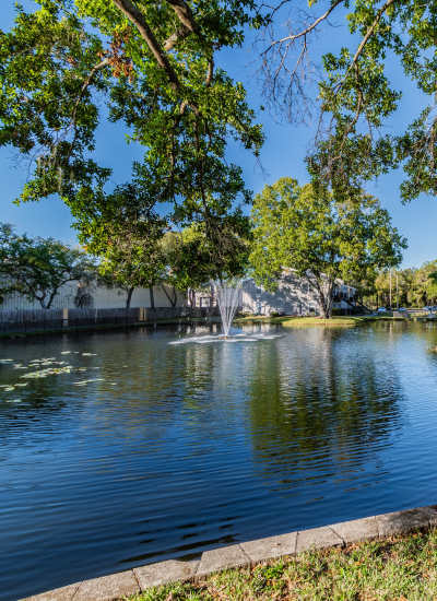 Beautiful Garden-Style Community Setting at Coopers Pond in Tampa, Florida