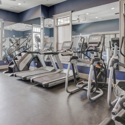 Fitness center with equipment at Desert Winds in Fallon, Nevada