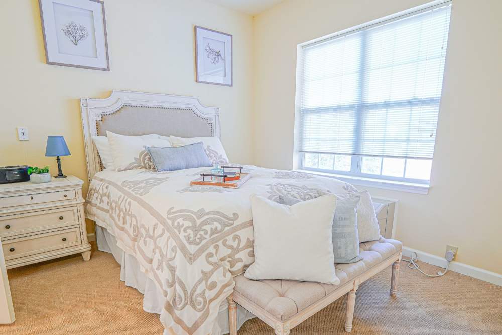 Spacious bedrooms at Harmony at Falls Run in Fredericksburg, Virginia