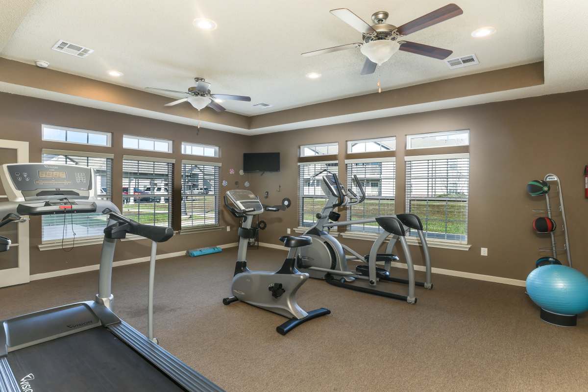 Fitness center at Broadstone II in Bel Aire, Kansas