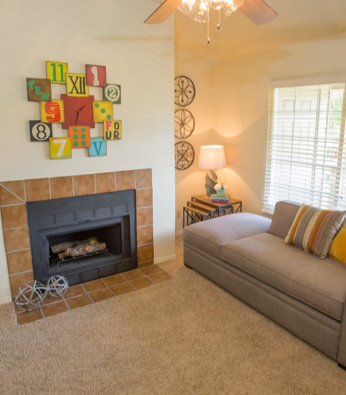 Living room at Chardonnay in Tulsa, Oklahoma