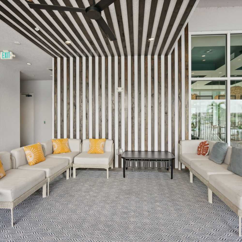 Indoor seating area at Charlotte Commons in Port Charlotte,Florida