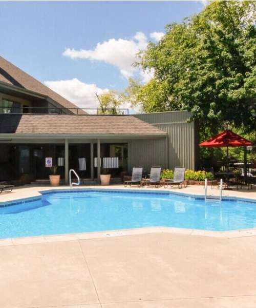 Pool at Stonehaven Apartments in Hazelwood, Missouri
