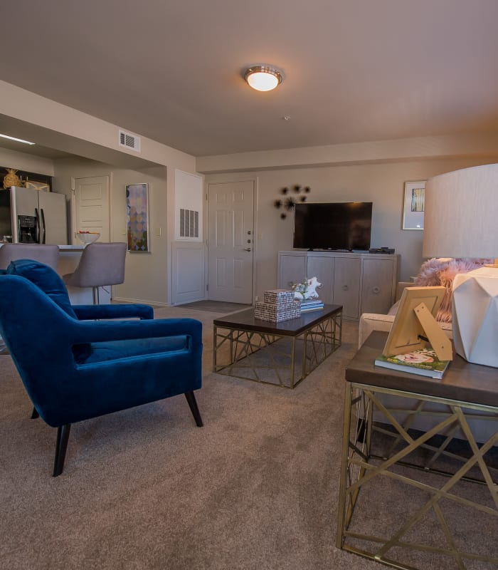 Spacious living room at Icon at Hewitt in Hewitt, Texas