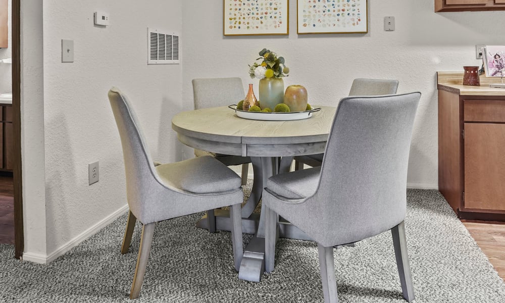 Dining room at Aspen Park Apartments in Wichita, Kansas