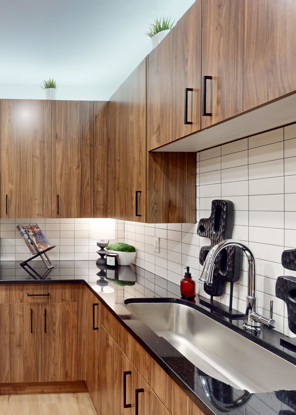 Kitchen with modern appliances at Meribel in Springboro, Ohio