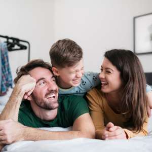  A resident family at The Colton in Redwood City, California