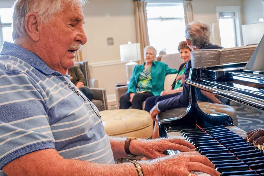 Music room at Harmony at Wescott in Summerville, South Carolina