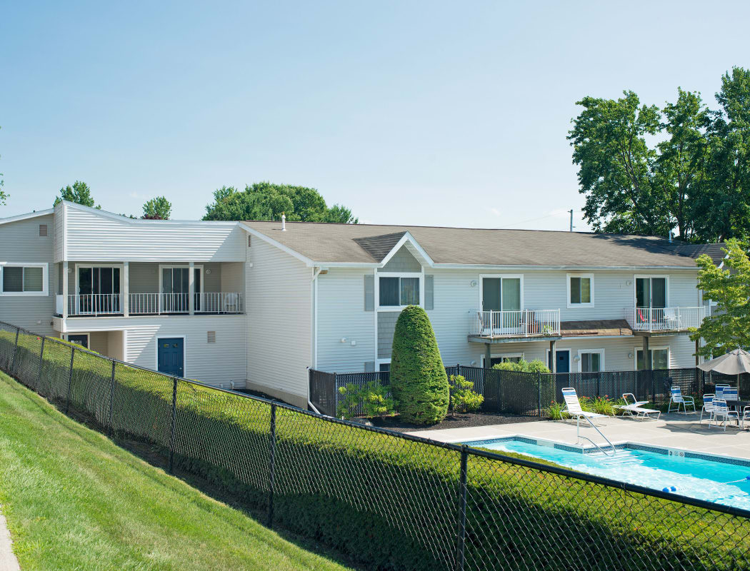 Exterior View Swimming pool at Horizon Ridge Apartments in East Greenbush, NY