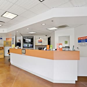 The front desk at A-1 Self Storage in Lakeside, California