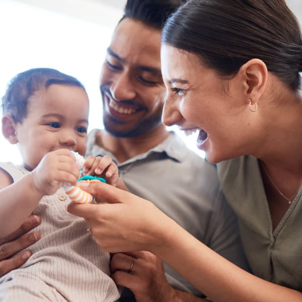 A happy family at Attain at Towne Place, Chesapeake, Virginia