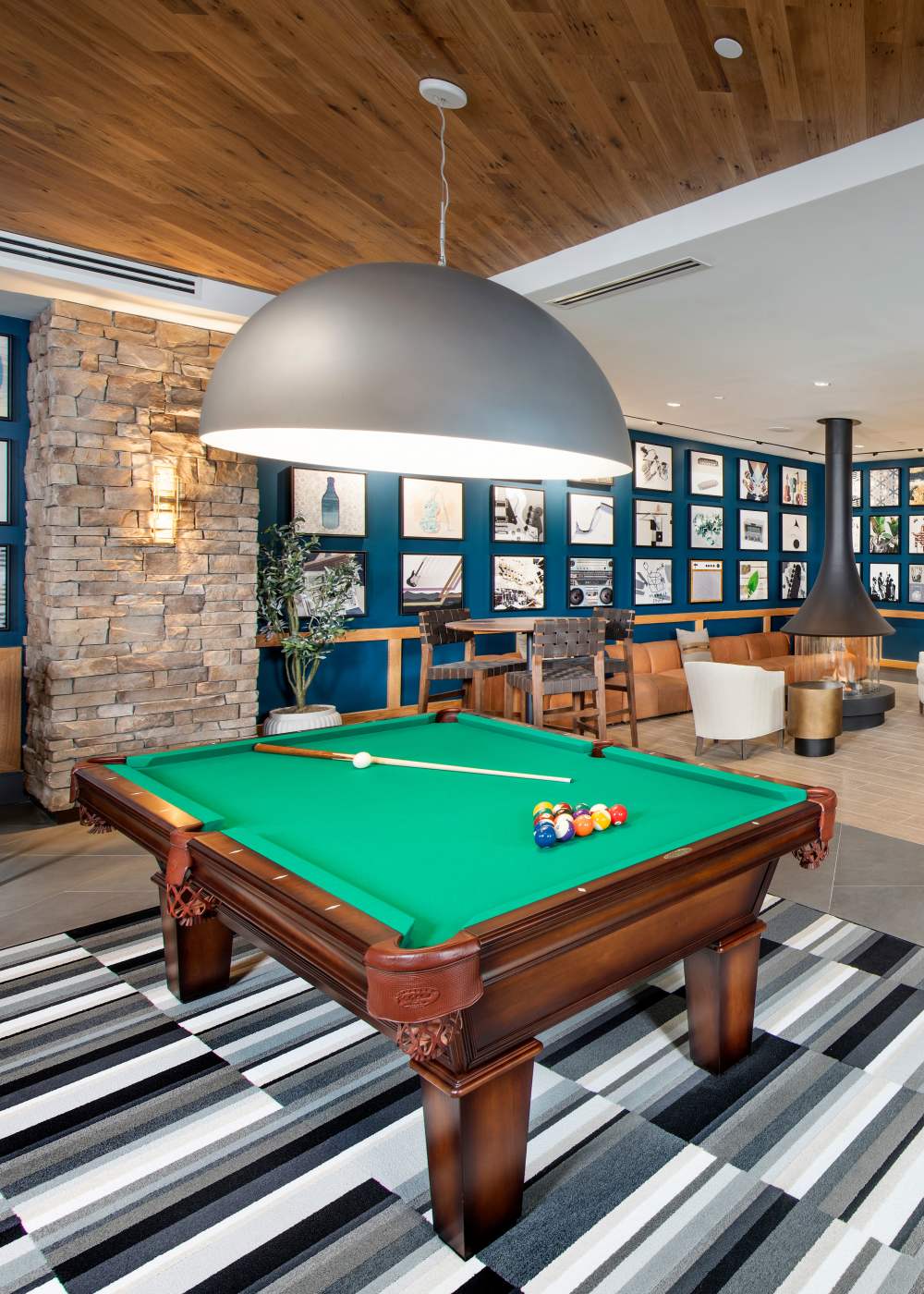 Clubhouse sports bar at The Row at Barrett, Kennesaw, Georgia