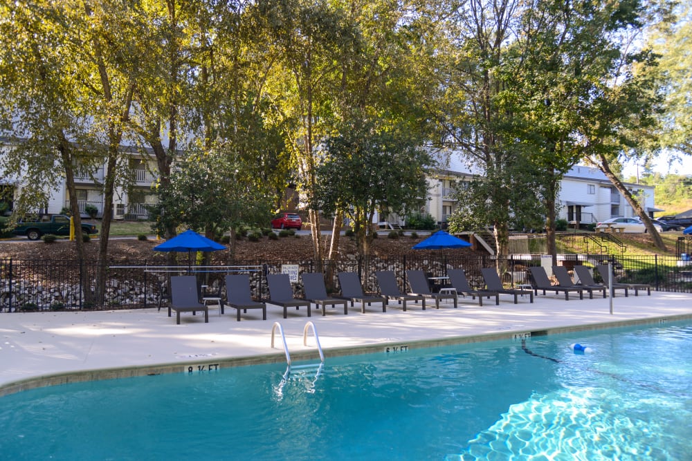 Pool area at Three Rivers in Columbia, South Carolina