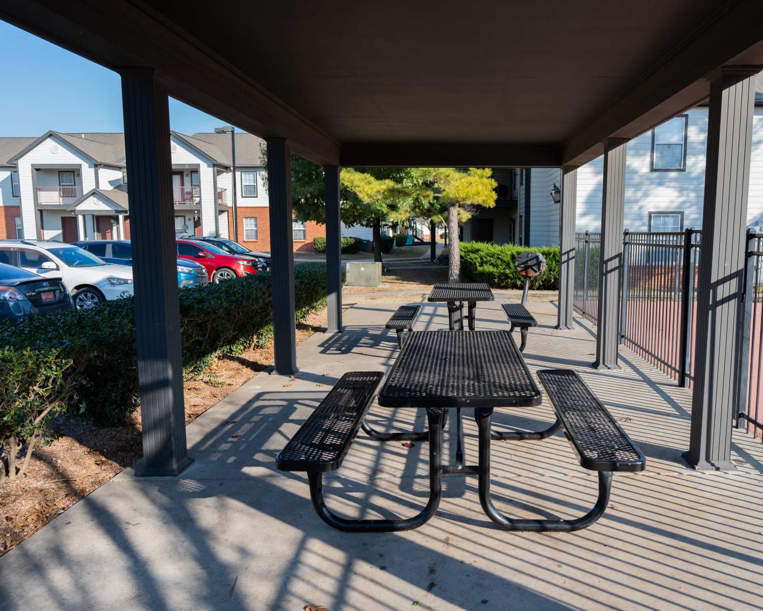 outdoor seating area at Elizabeth Place in El Reno, Oklahoma