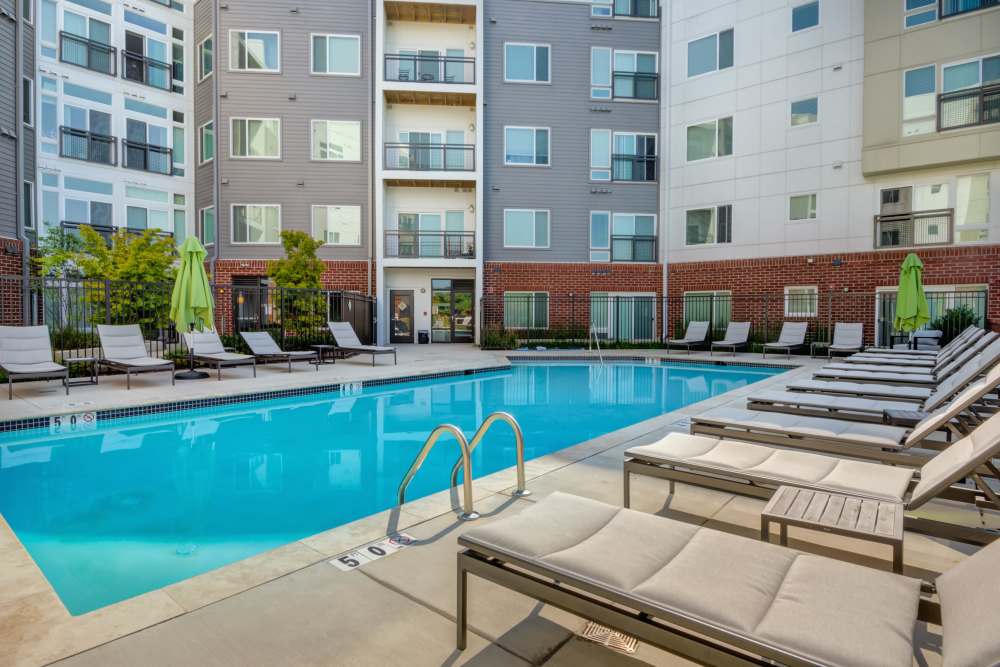 Swimming pool at Crossings at Olde Towne in Gaithersburg, Maryland