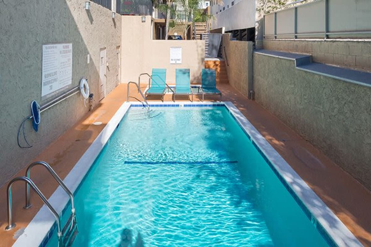 Pool at Villa Careena, West Hollywood, California