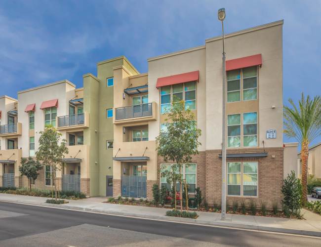 Apartment exterior view at First Street in , California