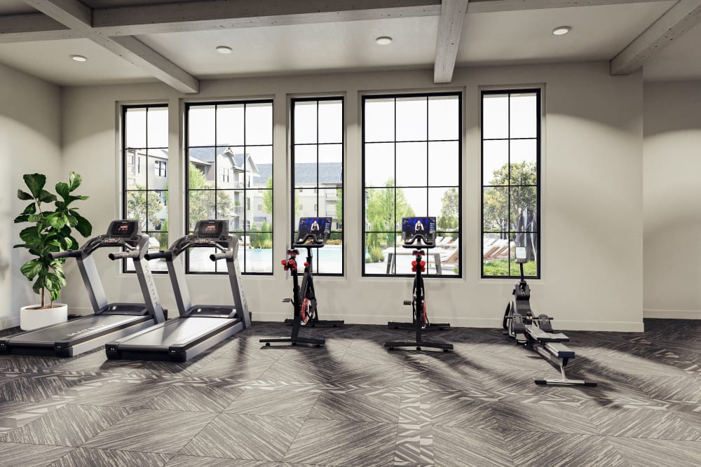 Fitness center at Weaverville, North Carolina