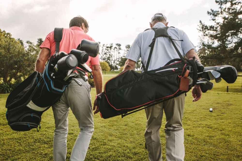 Residents golfing near Sommerset Place in Sacramento, California