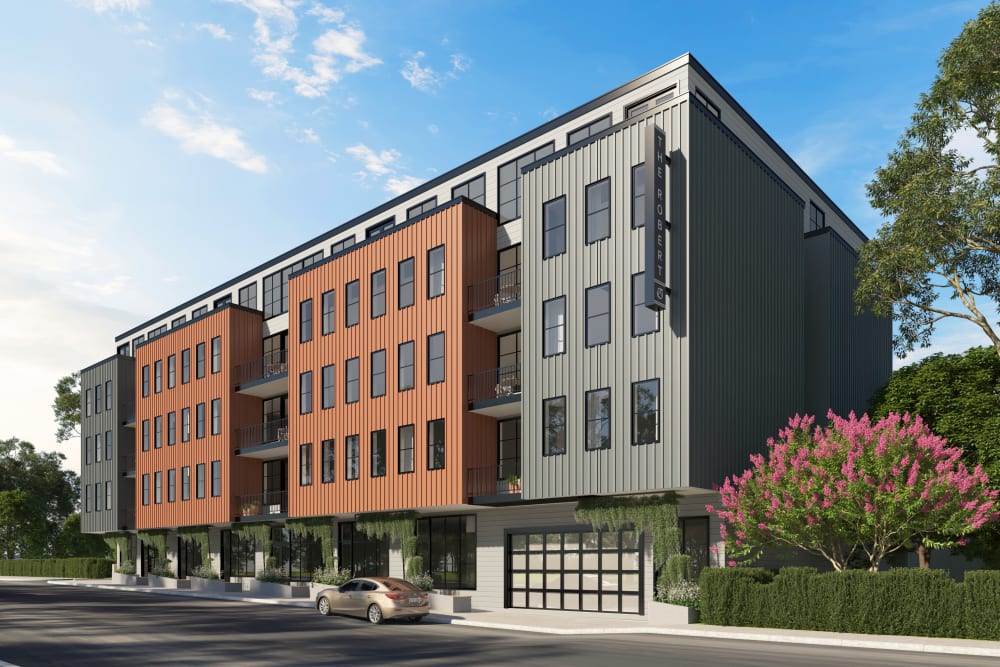 Rendering of the exterior of The Robert in Portland, Oregon