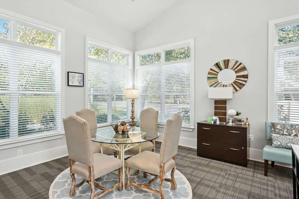 Dining area at Monmouth Woods in King George,Virginia
