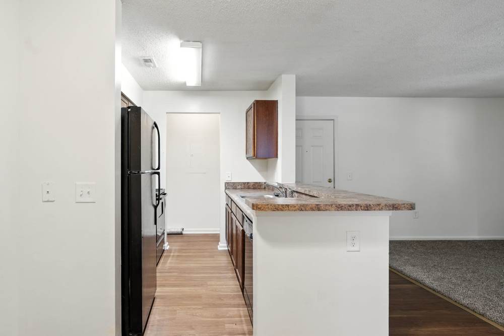Modern kitchen at Monmouth Woods in King George,Virginia