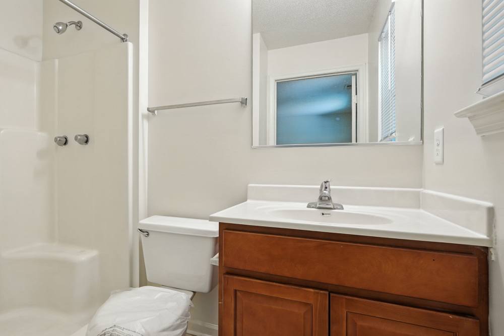 Bathroom with vanity unit at Monmouth Woods in King George,Virginia
