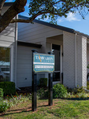 Sign at Tammaron Village Apartments in Oklahoma City, Oklahoma