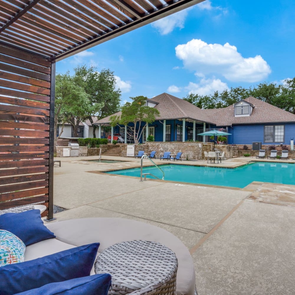 Rendering of residents swimming pool at The Reese at Eastchase in Fort Worth, Texas