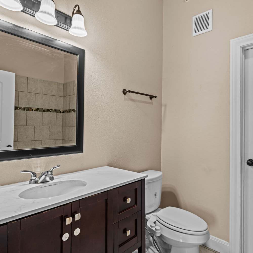 Bathroom at The Arbors of Mineola in Mineola. TX