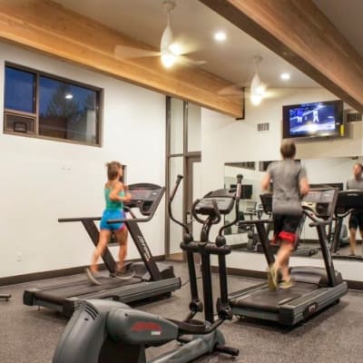 Modern Fitness Center at Cedar Hills Apartments in Portland, OR