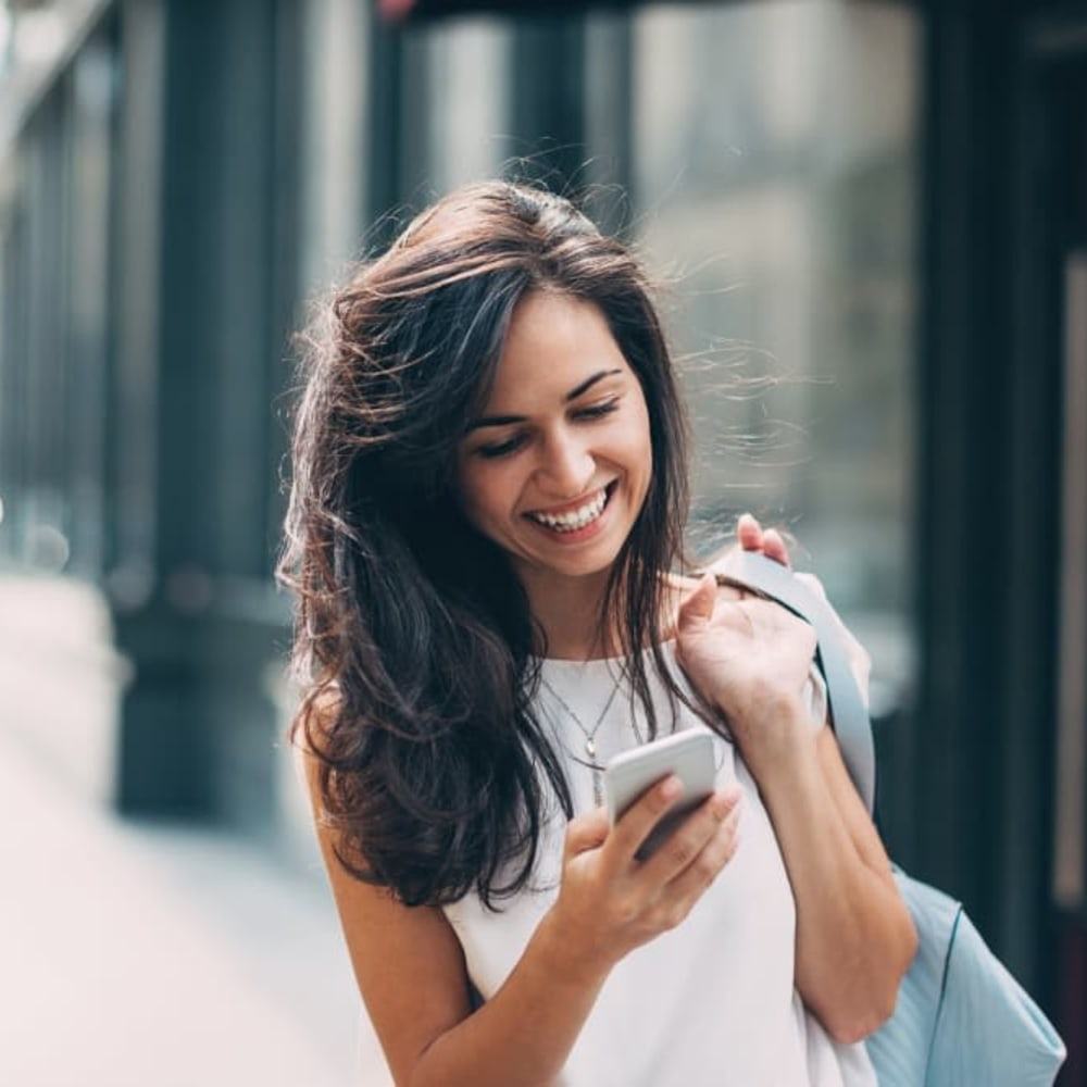 Young woman taking a walk in Casselberry