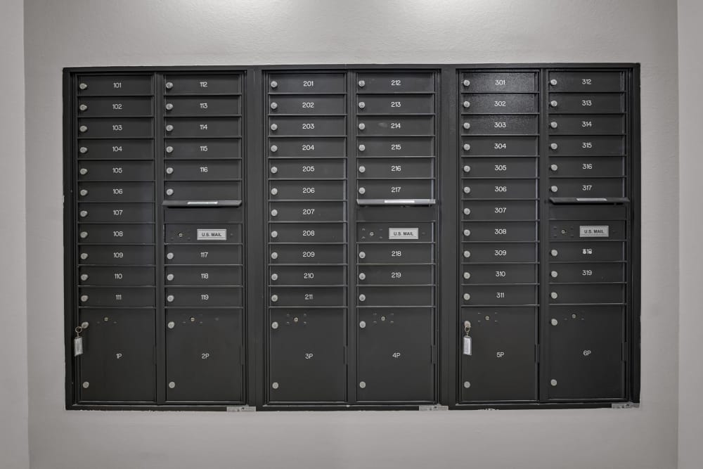 Community mail box at River Ridge in Sand Springs, Oklahoma