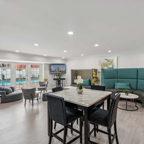 Community room at Georgia West in Silver Spring, Maryland