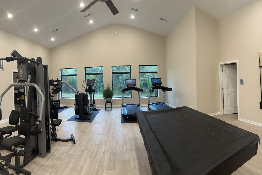 Fitness room at Forest Ridge Villas in Kansas City, Missouri