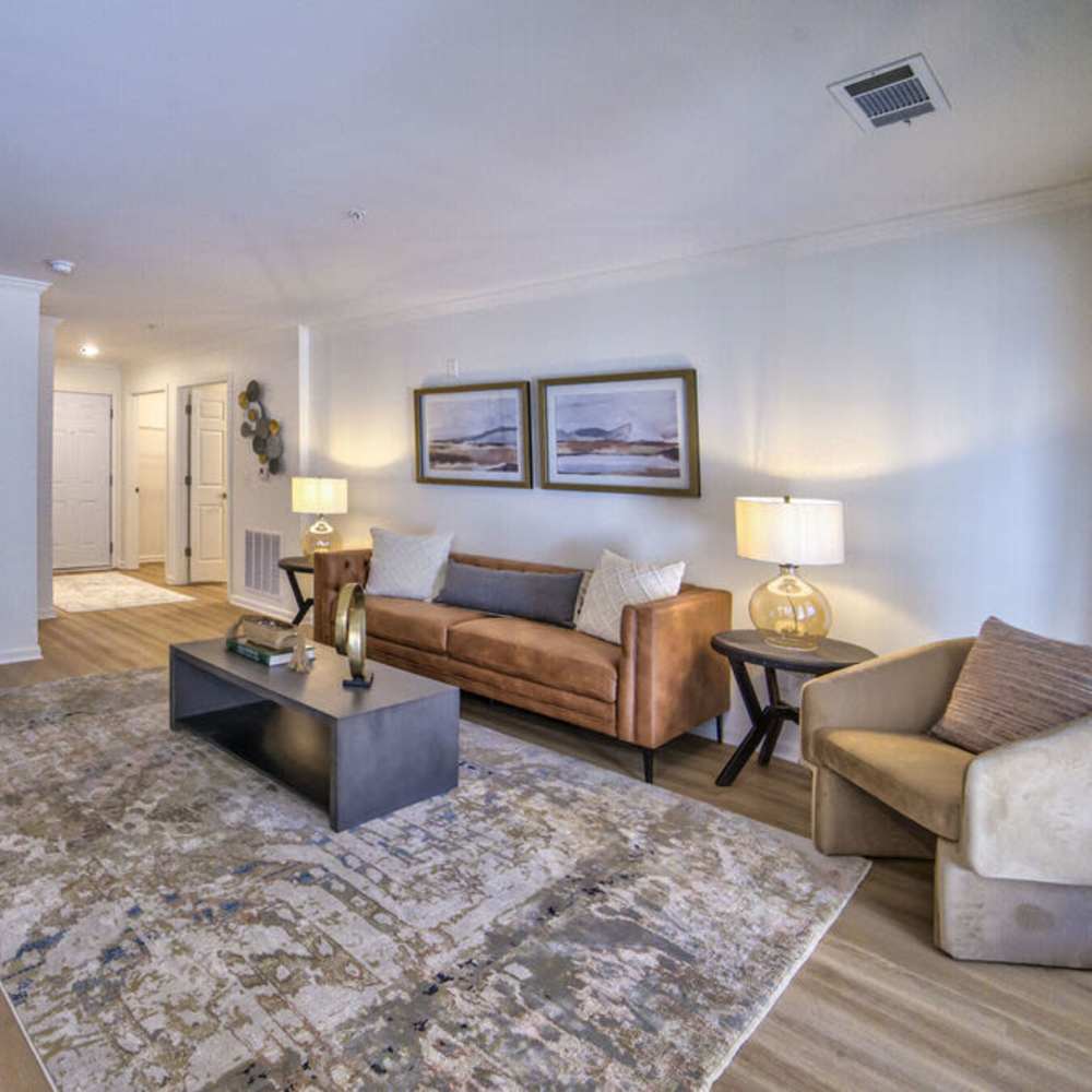 Living area at Avonlea Towne Lake in Woodstock, Georgia