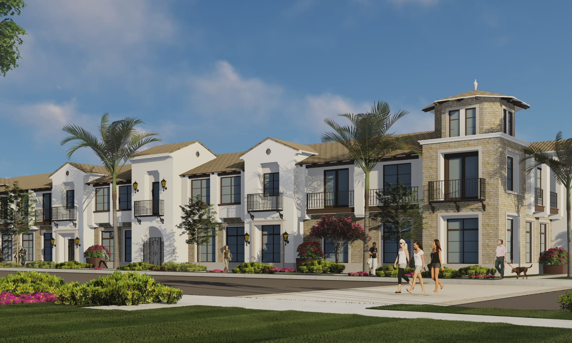 Rendering of outside at Clearwater at Glendora in Glendora, California.