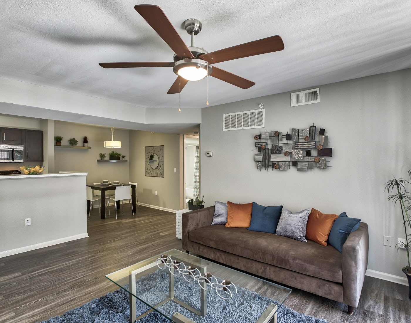 Living Room at Willow Run Village Apartments in Broomfield, Colorado