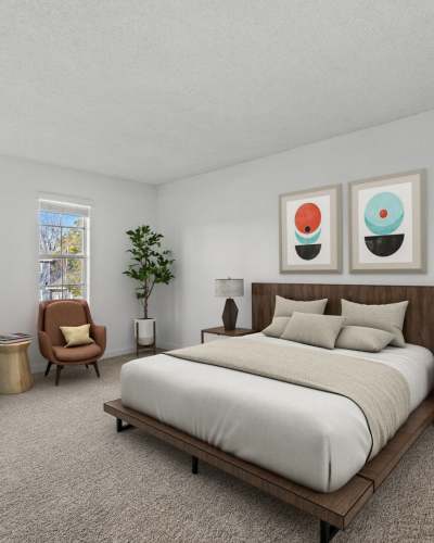 Bedroom at Cielo Apartment Homes, Campbell, California