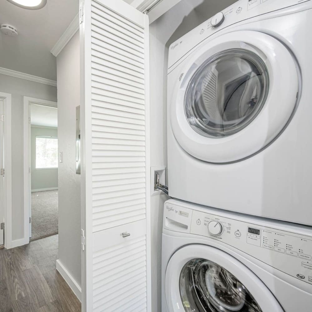 Washer and dryer at Lafayette Oaks in Lafayette, California