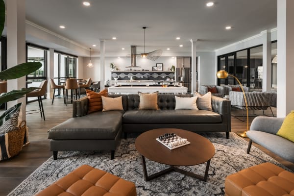 The Astor at Osborn offers a luxury living room in Phoenix, Arizona