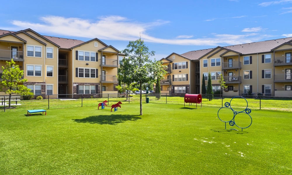 Dog park at Watercress Apartments in Maize, Kansas