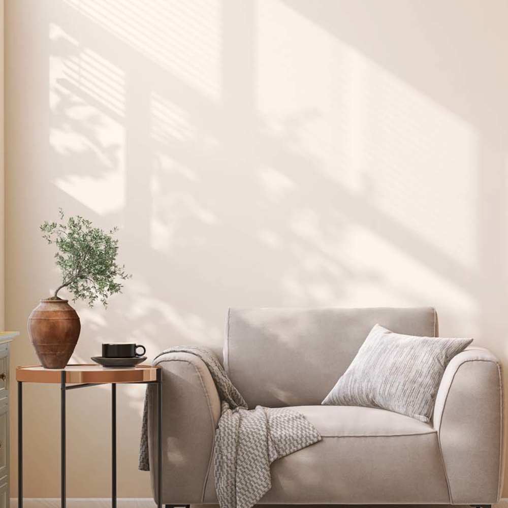 Big sitting chair and side table at Somerset Court in Baltimore, Maryland